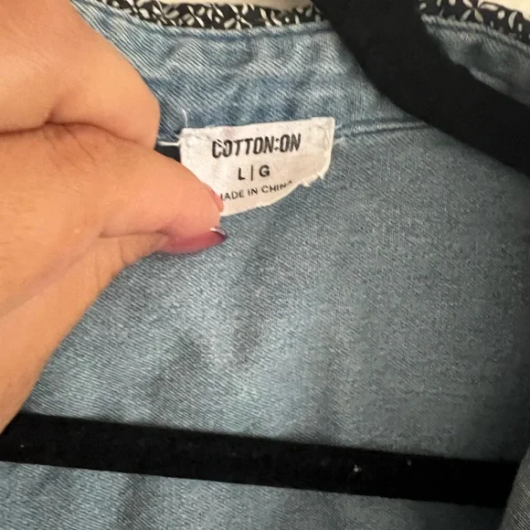 Cotton On Denim Button-Up Shirt - Picture 4 of 4